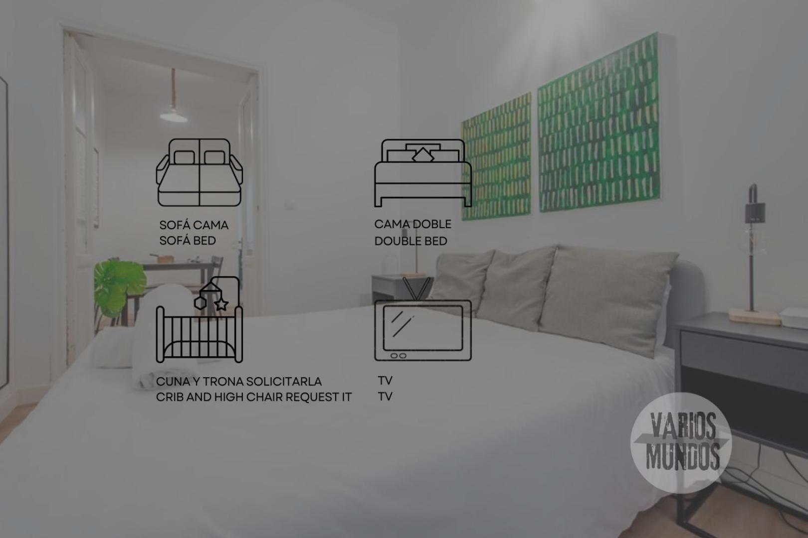 C-Cabeza Cool Apt Para 7 Al Lado De Tirso De Molina E1 Madrid Ngoại thất bức ảnh