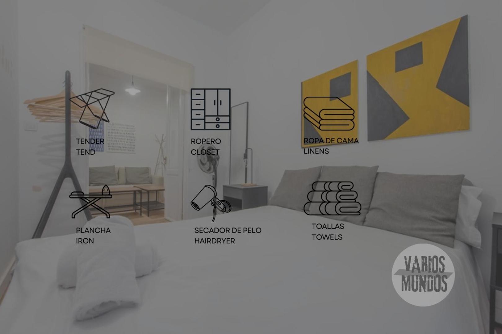 C-Cabeza Cool Apt Para 7 Al Lado De Tirso De Molina E1 Madrid Ngoại thất bức ảnh